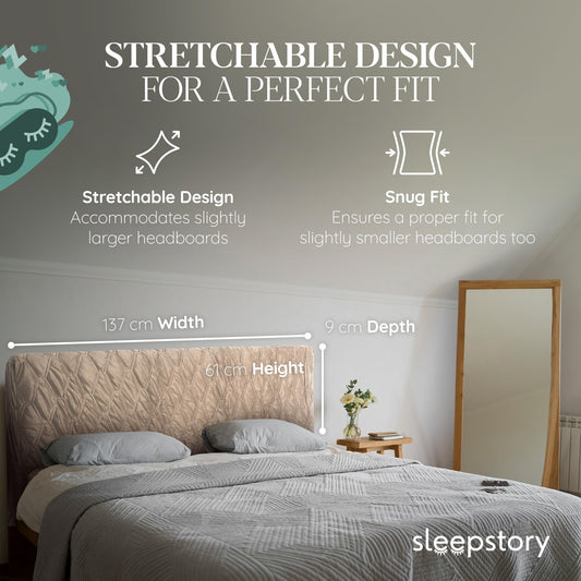 sleepstory Headboard Cover with Pockets