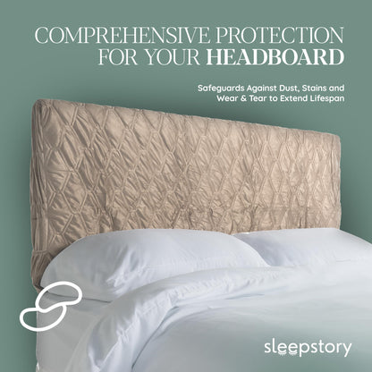 sleepstory Headboard Cover with Pockets